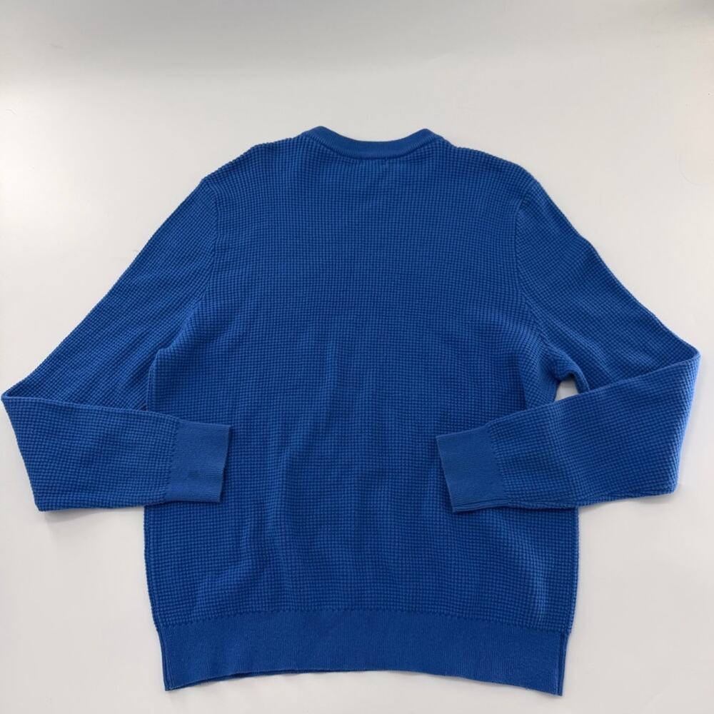 Jeff Clothing The Pine Waffle Sweater Crewneck Pullover Men’s Royal Blue XXL